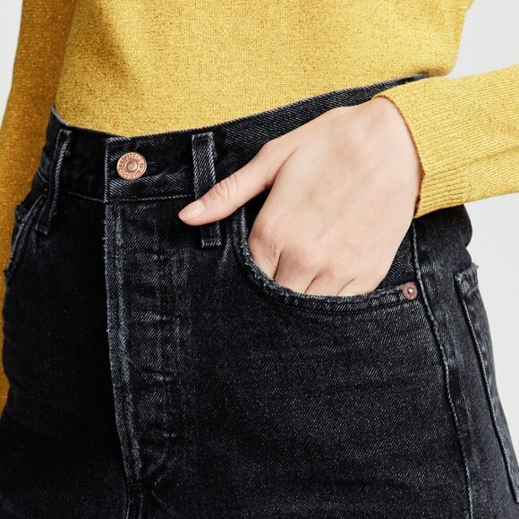 NWT Citizens of Humanity black denim mini skirt, 27 - Picture 6 of 16